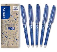 Pilot Pen - Roller effaçable FriXion Point - Pointe fine - Bleu - Lot de 5