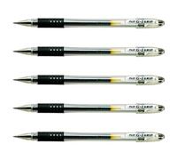 PILOT Lot de 5 Stylos à bille G1 GRIP pointe fine encre gel noire