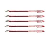 PILOT Lot de 12 Stylos Bille G1-07 Encre Gel Pointe Moyenne 0,7 (Trait 0,5) Rouge