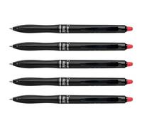 Pilot Lot De 5 Stylos Roller Effaçable Frixion Ball Plus Rétractable Pointe Moyenne Rouge