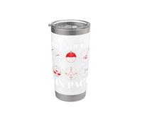 Pilot Lot de 6 aviateurs de simulation de vol Gobelet isotherme en acier inoxydable double paroi
