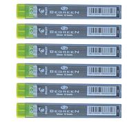 PILOT Lot de 6 Etuis de 12 mines qualité très résistante 0,7 mm PPL-7-2B-BG