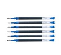 Pilot Lot De 6 Recharges Roller Encre Liquide V Ball 7 Rt Et Greenball Pointe Moyenne Bleu