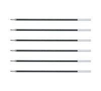 PILOT Lot de 6 Recharges Stylo Bille RFN-GG Pointe Fine Noir