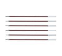 PILOT Lot de 6 Recharges Stylo Bille RFN-GG Pointe Fine Rouge