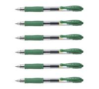 PILOT Lot de 6 Stylos bille à encre Gel G2 05 Pointe Fine Vert