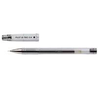 PILOT Lot de 6 Stylos roller à encre gel G-TEC-C4 Pte Ultra fine Noir