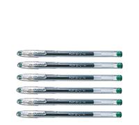 PILOT Lot de 6 Stylos Roller Gel G1 05 (BL-G1-5T-G) Pte Fine Vert
