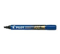 PILOT Marqueur permanent 400, pointe biseautée, bleu G