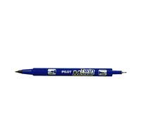 Pilot Marqueur permanent Twin Marker Begreen à 2 pointes 0,3 mm - 0,5 mm - Bleu