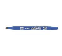 Marqueur permanent Pilot Twin Marker pointe 0,5 ou 0,7 mm - bleu