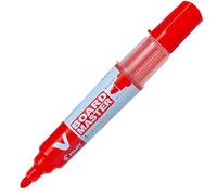 Pilot – Marqueur pour tableau blanc V Board MASTER – pointe ogive, rechargeable – Rouge