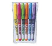Pilot Pen Surligneur V-Light Pointe biseautée Couleurs assorties Pochette de 6