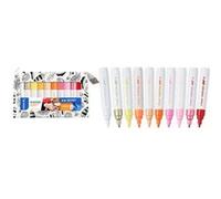 PILOT Marqueurs Pintor peinture multi-surfaces à base d'eau lot de 10 couleurs chaudes pointe moyenne Couleurs chaudes G