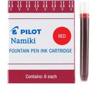 Pilot Namiki IC50 Lot de 6 cartouches d'encre pour stylo plume Rouge