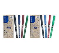 PILOT - Pack of 4 V7 - Liquid ink roller pen - Medium & Pack of 4 V5 - Liquid ink roller pen - Fine