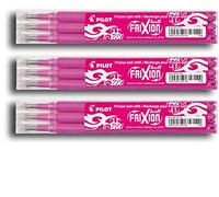 Pilot Pen BLS-FR7 Frixion Ball Mine de rechange pour stylo Différents coloris, rosa, 9er Set