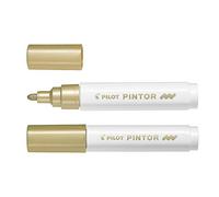 Pilot Pen Marqueur Pintor à pigment pointe moyenne Or