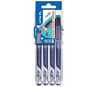Stylo feutre Pilot Frixion Fineliner pointe 1,3 mm - Ecriture fine - Etuis de 4 couleurs asorties