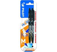 Pilot Spain Frixion Ball Erasable Rollerball Pen, Pack Of 2, Black