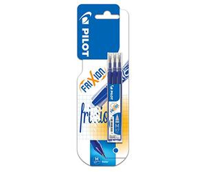 Pilot Spain Lot de 3 recharges pour Frixion Ball et Clicker Bleu