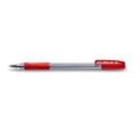 Pilot Stylo à bille BPS-GP Pointe extra-large 0,33 mm Encre rouge Corps cristal avec grip Lot de 12