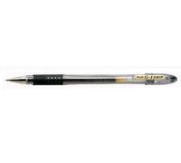 Pilot Stylo à bille Pointe moyenne, Encre gel Noire G1-Grip 0,7 mm, Corps plastique avec grip caoutchouc + capuchon, 12 pièces