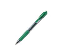 Pilot Stylo À Bille Pointe Moyenne Rétractable Encre Gel Verte Corps Plastique Avec Grip Caoutchouc G2