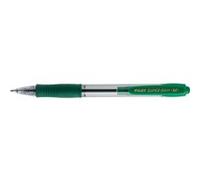 PILOT Stylo à bille rétractable SUPER GRIP M, vert Vert G