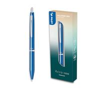PILOT - Acro 1000 Bleu Ciel - Stylo Bille Premium - Coffret Cadeau | Encre Ultra-Douce, Fluidité Inégalée - Rechargeable et Rétractable - Encre Noire - Pointe Moyenne 1mm