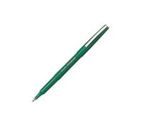 Pilot Stylo Feutre Pointe Fine Baguée Métal Encre Verte Corps Plastique Couleur Fineliner