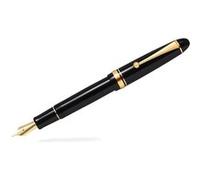 PILOT Stylo plume Custom 742 en résine noire, plume fine en or 14K n°10, coffret cadeau, écriture précise et élégante Noir