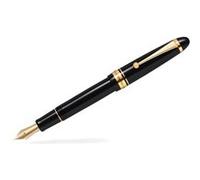 PILOT Stylo plume Custom 743 en résine noire, plume fine moyenne, écriture précise et élégante, coffret cadeau raffiné Noir