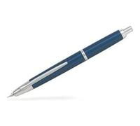 PILOT Stylo plume rétractable Capless Décimo bleu foncé plume or 18 carats large en coffret cadeau exclusif Bleu foncé