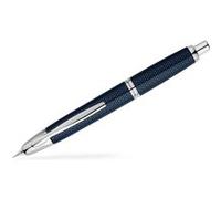 PILOT Stylo plume rétractable Capless Rhodié Graphite Bleu plume fine or 18 carats coffret cadeau exclusif Graphite Bleu