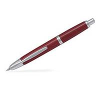 PILOT Stylo plume rétractable Capless Rhodié graphite rouge plume fine or 18 carats finition rhodiée élégante Graphite Rouge