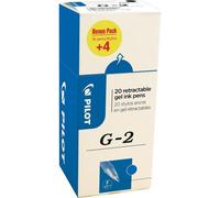 Pilot Stylo Roller À Encre Gel G-2 Plus 05, Value Pack, Bleu