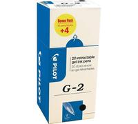 Pilot Stylo Roller À Encre Gel G-2 Plus 05, Value Pack, Noir