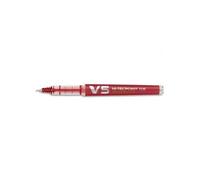 Pilot Stylo Roller Begreen Rechargeable, Pointe Tubulaire 0,5 Mm Encre Liquide Rouge Hi-Tecpoint