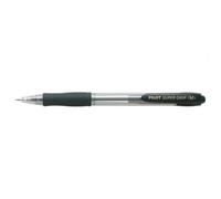 Pilot Stylo à bille Super Grip rétractable rechargeable pointe moyenne 1 mm noir