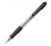 Pilot Super Grip Lot de 12 Stylo à bille rechargeable Pointe moyenne rétractable Encre Noire Corps plastique + grip