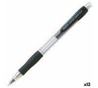 Pilot Supergrip H185 Lot de 12 Porte-mine 0,5 mm rechargeable Corps plastique avec grip caoutchouc Noir