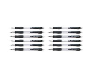 Pilot Supergrip H185 Lot de 12 Porte-mine 0,5 mm rechargeable Corps plastique avec grip caoutchouc Noir