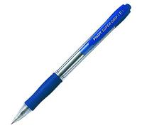Pilot Supergrip Neon XS, ballpoint pen (bleu, Bleu) - 0.7mm, ultra fine point, ergonomic grip, ambidextrous, office, classroom, school