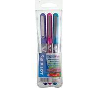 Pilot - V-Ball 0,5 - Liquid Ink Roller - Pack Of 3 - Turquoise/Pink/Purple - Fine Point