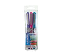Pilot Pen Roller V-Ball 0,5 – Encre liquide, pointe fine – Pochette de 3 Turquoise/Rose/Violet