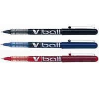 Pilot V-Ball 1 Pochette de 3 Rollers à encre liquide Pointe extra fine 0,5 mm Couleurs assorties