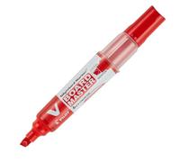 Pilot V-Board Marqueur Lote de 10 tableau blanc Pointe biseautée moyenne Rouge (Import Royaume Uni)