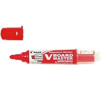 Pilot V-Board Marqueur Lote de 10 tableau blanc Pointe biseautée moyenne Rouge (Import Royaume Uni)