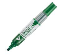 Pilot V-Board Marqueur Lote de 10 tableau blanc Pointe biseautée moyenne Vert (Import Royaume Uni)